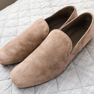 EUC Vince Grey Suede Loafers Size W9.5